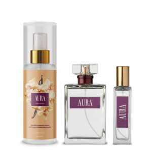 Kit Aura Completo Perfume 100ml+ 30ml+ Body Splash 200ml by Primacial