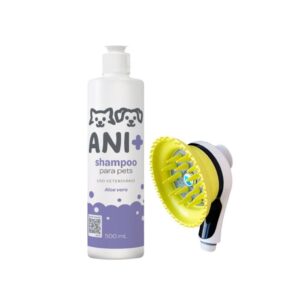 Kit Banho Pet Ducha Massageadora Shampoo Ani+ 500mL