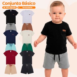Kit Básico 2, 6 ou10 Peças Roupa Infantil Menino Conjunto Básico