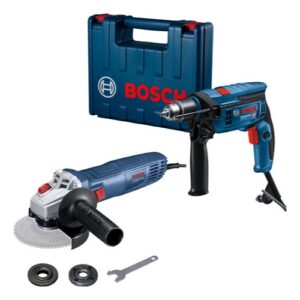 Kit Bosch 127V Furadeira Impacto Gsb 13 RE 750W Esmerilhadeira Gws 700
