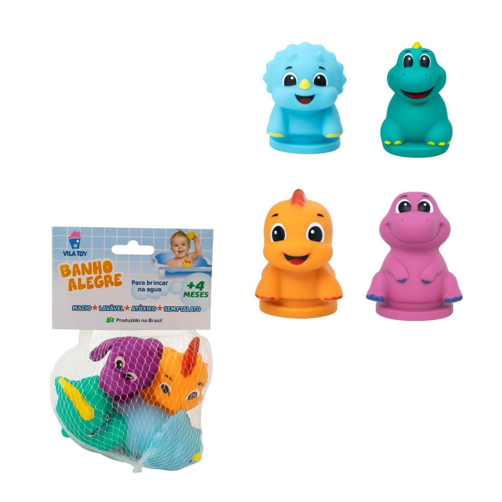 Kit Brinquedo Para Banho Vila Toy Banho Alegre