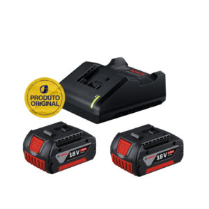 Kit Carregador 02 Baterias 4.0ah 18v Bosch