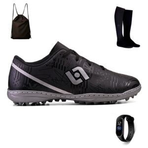 Kit Chuteira Infantil Society Costurada Futebol Light Mochila Meiao e