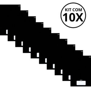 Kit Com 10 Caderno Brochura 80 Fls Pautado Capa Dura Stiff