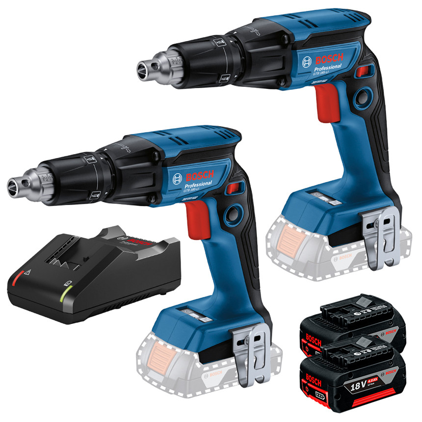Kit com 2 Parafusadeira para Drywall Motor Brushless Gtb 2 Baterias