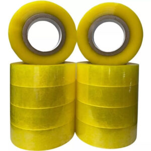 Kit com 20 Fita Adesiva Transparente 500m Larga Para Embalar Importada