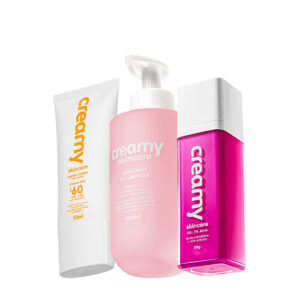 Kit Creamy Skincare Emulsão de Limpeza Mandélico Protetor Solar — Skincare