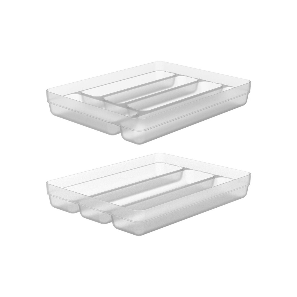 Kit de organizador de talheres e utensílios Ou 2 peças Natural