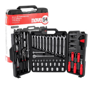 Kit Ferramentas Casa e Oficina 110 Peças Nove54