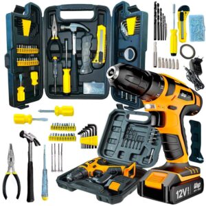 Kit Ferramentas Parafusadeira e Furadeira a Bateria Wap 12K3 e Maleta
