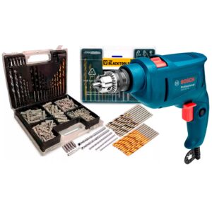 Kit Furadeira De Impacto 3 8 Bosch Gsb 450 Re C Jogo De Brocas E