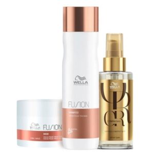 Kit Fusion Shampoo, Mascara Oil Reflections Wella