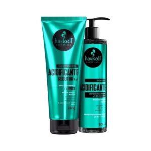 Kit Haskell Acidificante 2 Peças: Shampoo Supermáscara Tratamento