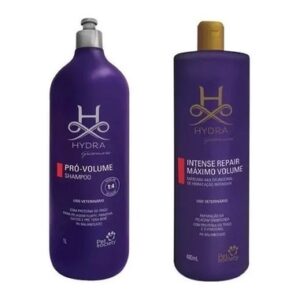 Kit Hydra Groomers Máscara Máximo Volume 480mL Shampoo Pro-Volume 1L