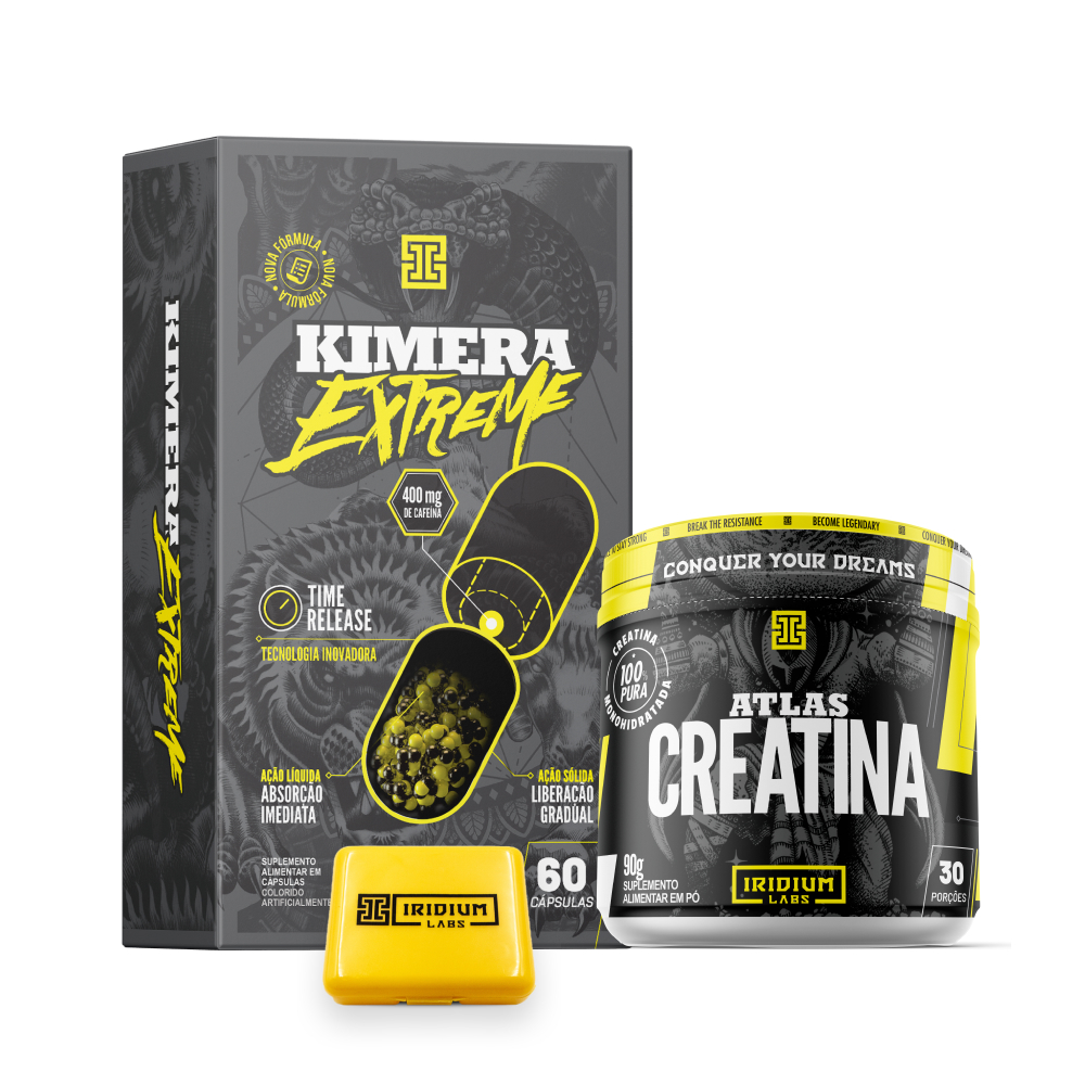 Kit Kimera Extreme Creatina 90g porta caps