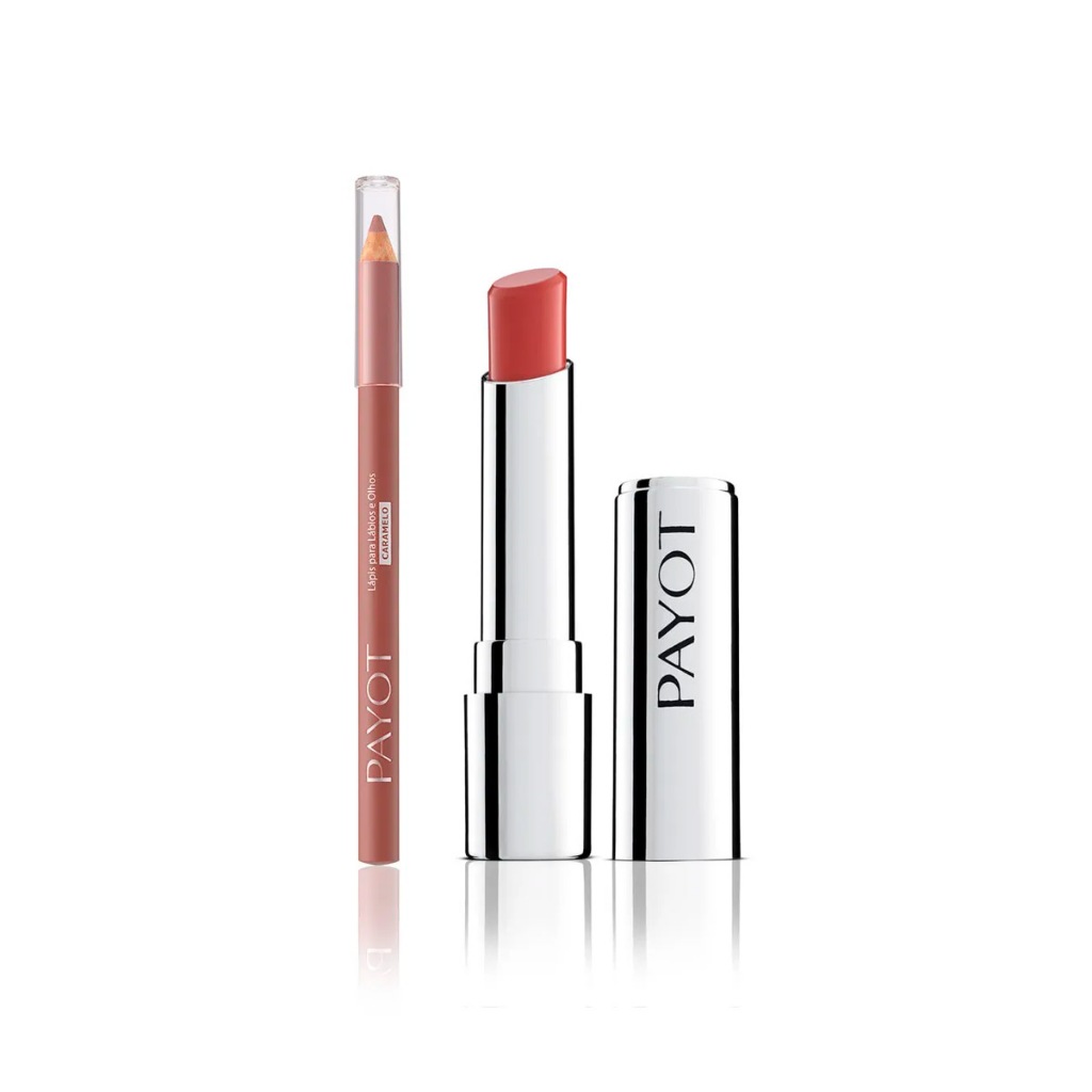 Kit Labial Payot 21: Batom Nude Lápis Caramelo