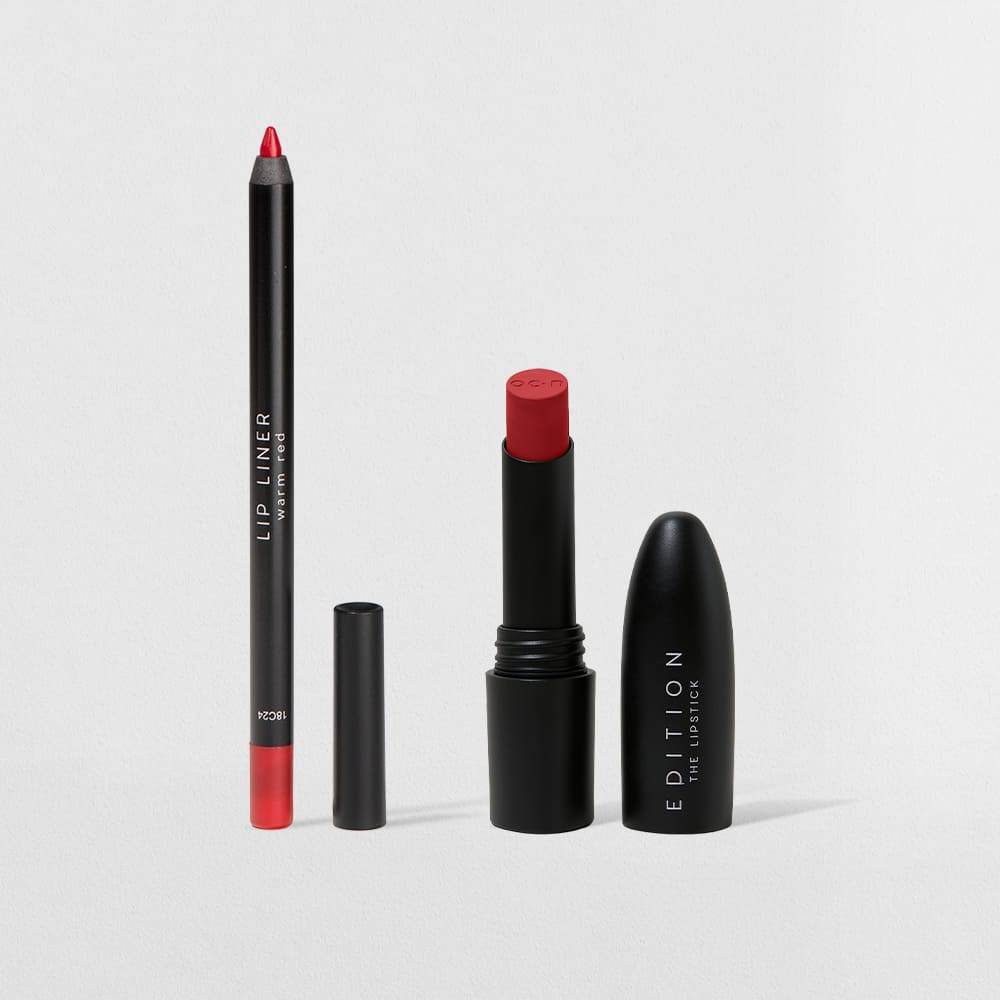 Kit Lápis Labial Vermelho Batom Vermelho Océane Edtion