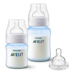 Kit Mamadeira Clássica Anticolic Azul 125ml, 260ml Bico 4