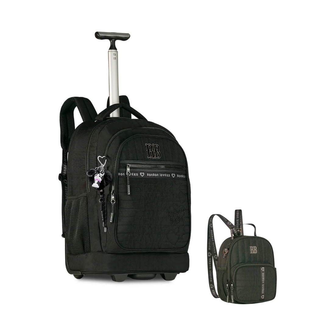 Kit Mochila de Rodinha Com Lancheira Rebecca Bonbon Sweet Dreams