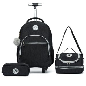 Kit Mochila Feminina Estojo Lancheira Reforçada — Bolsas e Mochilas