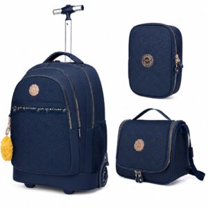 Kit Mochila Rodinha Juvenil Primicia Estojo Lancheira Espaçosa