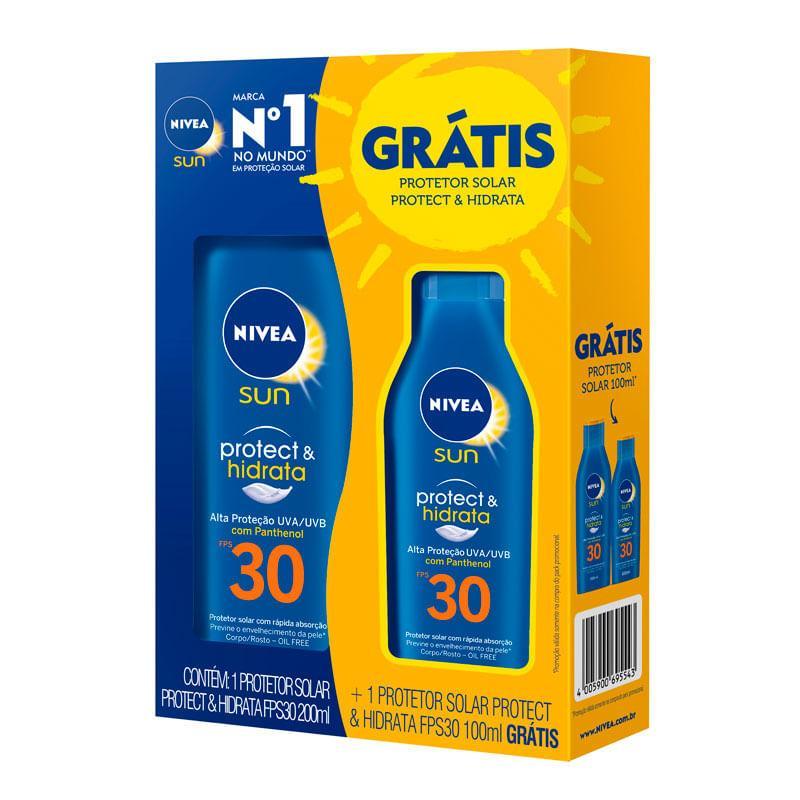 Kit Protetor Solar Nivea Sun Protect&Hidrata 200ml Protetor Solar