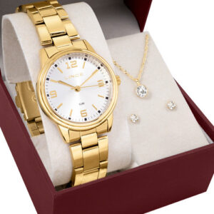 Kit Relógio Lince Feminino com Colar e Brincos LRGM026L32KBQFS2KX