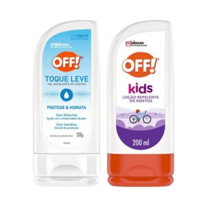 Kit Repelente Off! Gel Sem Perfume Toque Leve 200g Loção Kids 200ml