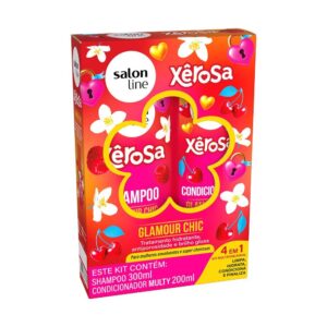 Kit Shampoo 300ml Condicionador 200ml Xêrosa Glamour Chic