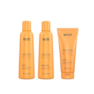 Kit Shampoo Condicionador e Máscara Argan Ojon Richee Professional