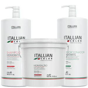 Kit Shampoo E Condicionador 2,5litros Máscara Hidratação 2kg