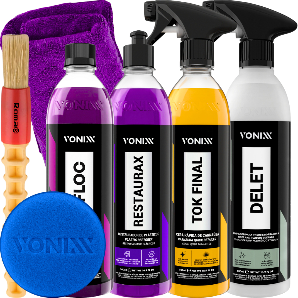 Kit Shampoo V-Floc Cera Tok Final Delet Restaurax Vonixx