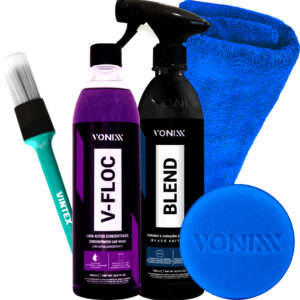 Kit Shampoo V-Floc Lava Autos Cera Blend Spray Black Vitrificadora