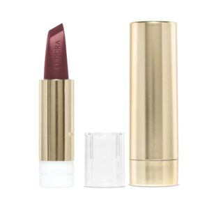 Kit Sofisticada e Cheia de Atitude: Batom Vinho 3,4g Case Dourado