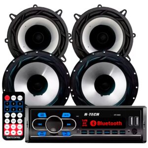 Kit Som Automotivo Player Bluetooth Falante 6 5 Pol