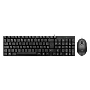 Kit Teclado e Mouse Com Fio Cabo De 120cm 1200dpi Multi