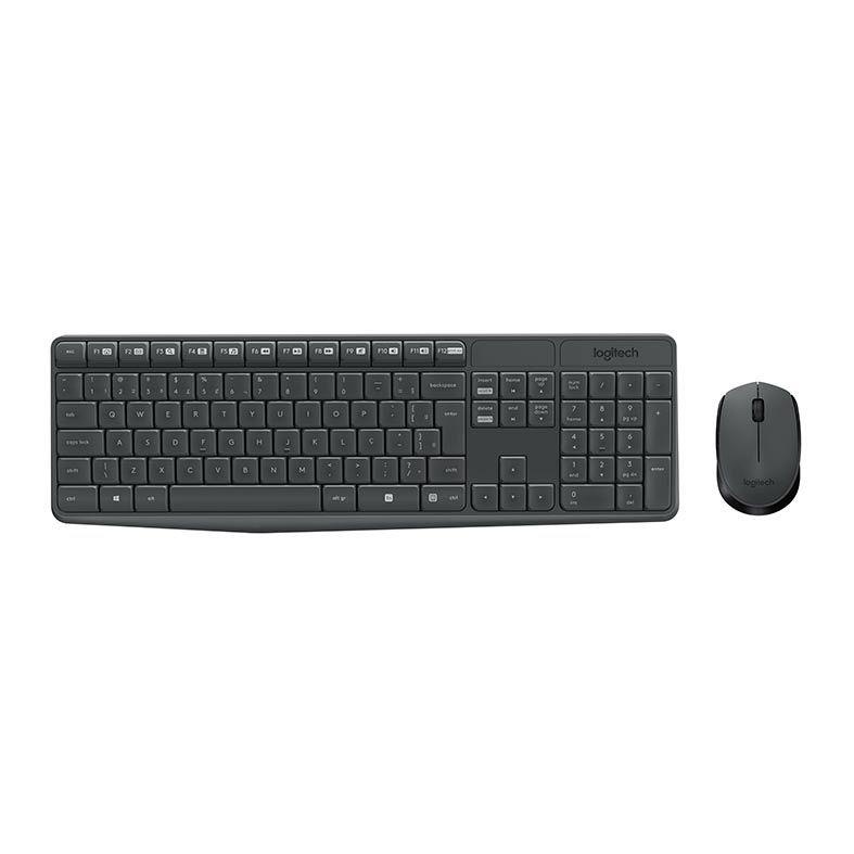 Kit Teclado e Mouse Logitech Wireless Preto
