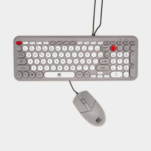 Kit Teclado e Mouse Silencioso Com Fio Alta Durabilidade Keedi