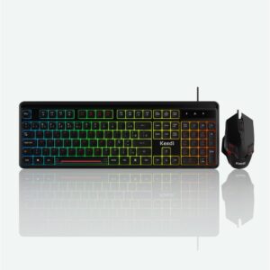 Kit Teclado Mouse Gamer Membrana LED USB