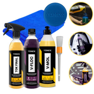 Kit Tok Final V-Floc V-Mol Shampoo Automotivo Desincrustante Vonixx