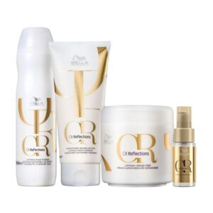 Kit Wella Oil Reflections Shampoo e Condicionador e Máscara e Óleo