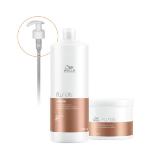 Kit Wella Professionals Fusion Shampoo Máscara Válvula Pump
