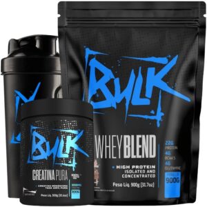 Kit Whey Protein 900g Creatina 100% Pura 300g Shaker
