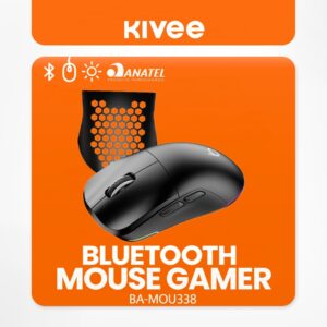 Kivee X Basike Mouse Sem Fio Gamer Bluetooth 5.1 e 2.4Ghz 12800DPI