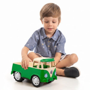 Kombi Brinquedo Picape Grande 30cm Carrinho Menino Super Realista Com