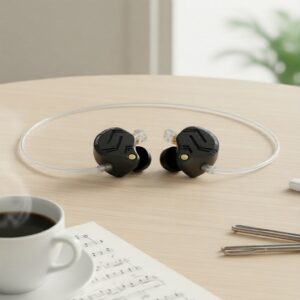 KZ ZS12 Pro X Fone de Ouvido Intra-Auricular HiFi, 1DD 5BA Híbrido