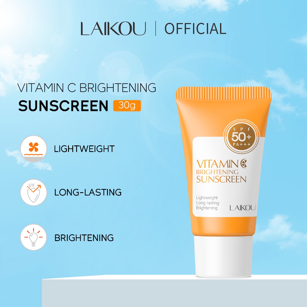 Laikou Protetor Solar Brilhante Vitamina C 30g PA Leve E De Longa — Skincare