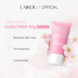 Laikou Protetor Solar Facial Sakura Proteção Radiante Contra Raios UV