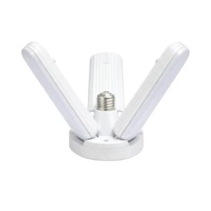 Lâmpada Luminária Led Pétala 38w 3 folhas Bivolt Branco Frio 6500k