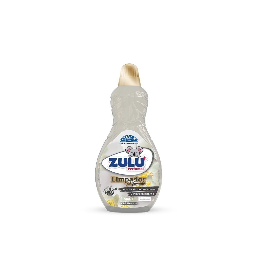 Limpador Perfumado Zulu Perfumes Coala Chá Branco 500ml